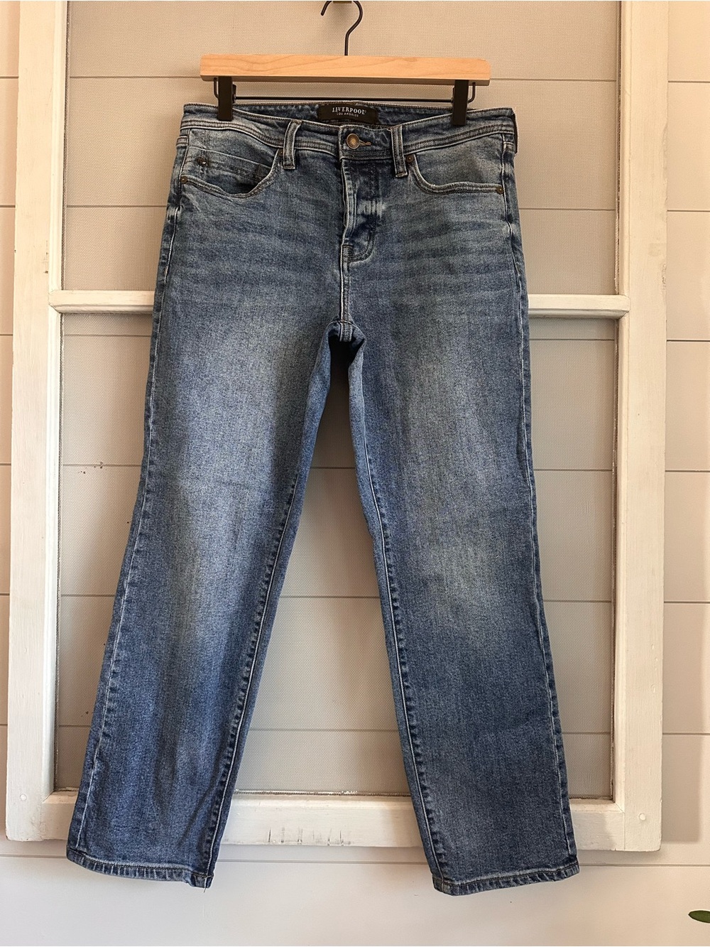 Liverpool Faded Wash The Keeper Boyfriend Jeans